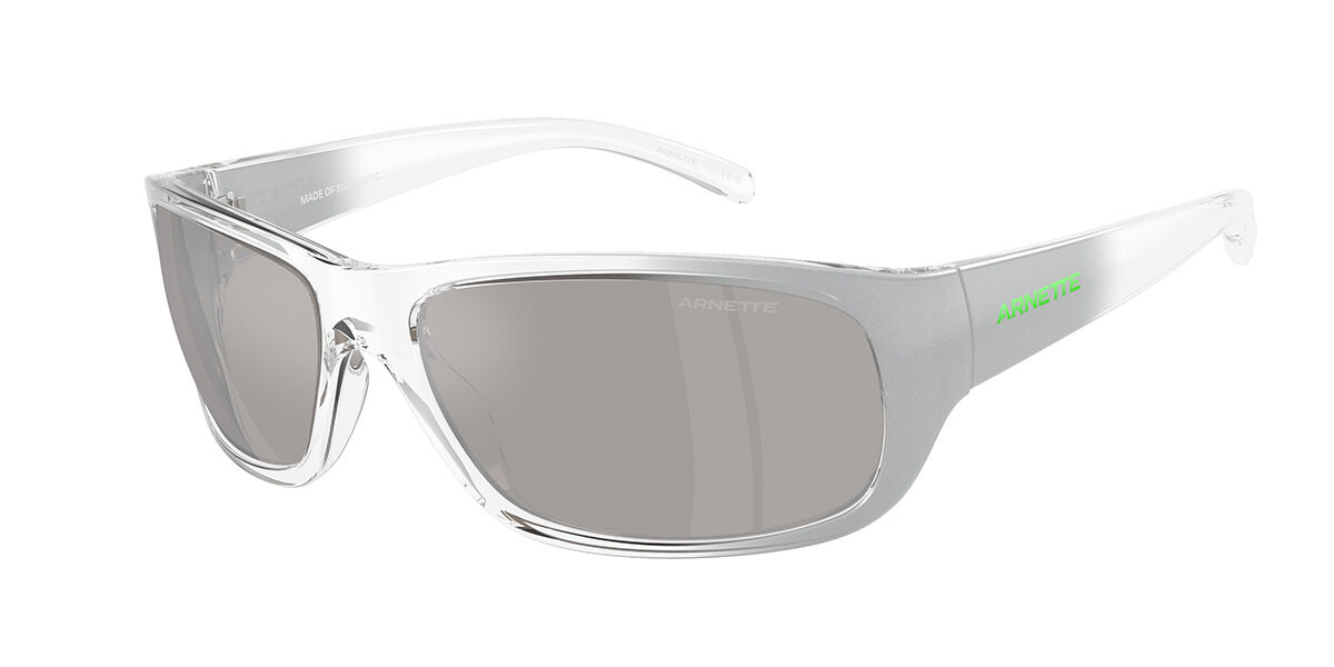 Arnette AN4290 Uka-Uka 30216G Wraparound Transparent Faded Grey Silver ...